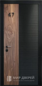 Дверь антивандальная уличная с необычным дизайном №26 внешняя - фото