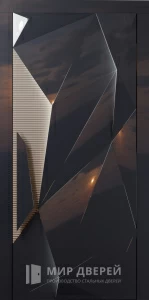 Умная дверь с биометрией в частный дом №3 внешняя - фото