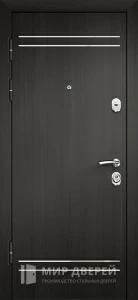 Железная дверь эконом класса Венге №18 внутренняя - фото