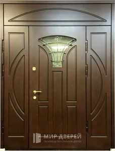 Железная парадная дверь в офис №36 внешняя - фото