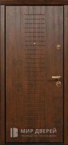 Железная дверь в дом из бруса №16 внутренняя - фото