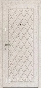 Дверь в квартиру с зеркалом №52 внешняя - фото