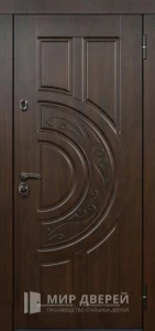 Входная дверь обшитая МДФ панелями №302 внешняя - фото