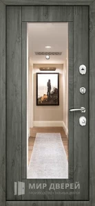 Входная дверь в квартиру с наличниками №56 внутренняя - фото