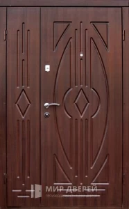 Дверь входная 2 створчатая №10 внешняя - фото