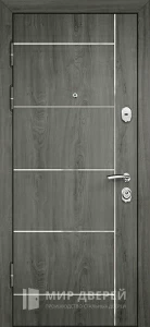 Дверь металлическая межкомнатная серая №24 внутренняя - фото
