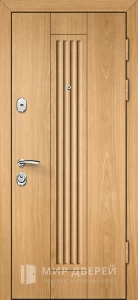 Коричневая входная дверь в квартиру №2 внешняя - фото