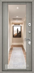 Современная дверь с порошковым напылением наружная №4 внутренняя - фото