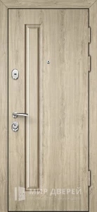 Уличная дверь светлая в коттедж №1 внешняя - фото