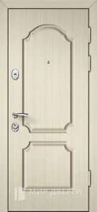 Стальная дверь светлая на дачу №7 внешняя - фото