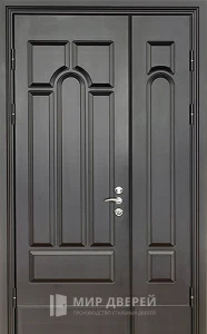 Дверь входная двухстворчатая металлическая №27 внутренняя - фото