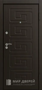 Зеркальная входная дверь №50 внешняя - фото